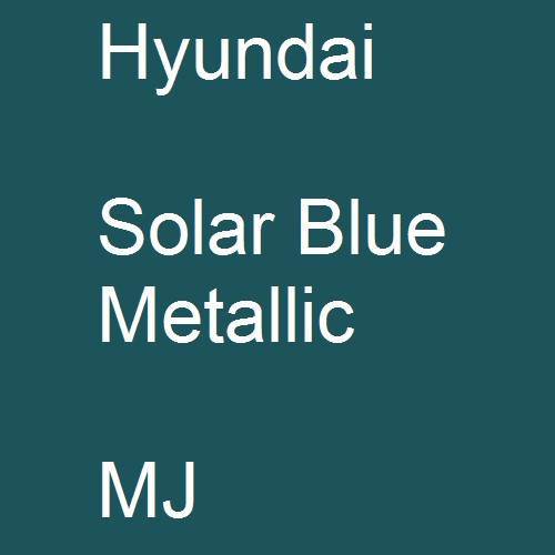 Hyundai, Solar Blue Metallic, MJ.